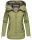 Navahoo Wekoo Damen Übergangs Jacke mit Kapuze B692 Grün Größe XS - Gr. 34