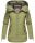 Navahoo Wekoo Damen Übergangs Jacke mit Kapuze B692 Grün Größe L - Gr. 40