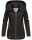 Navahoo Wekoo Damen Übergangs Jacke mit Kapuze B692 Schwarz Muster Größe XS - Gr. 34