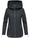 Navahoo Wekoo Damen Übergangs Jacke mit Kapuze B692 Navy Muster Größe S - Gr. 36