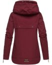 Navahoo Wekoo Damen Übergangs Jacke mit Kapuze B692 Bordeaux Muster Größe S - Gr. 36