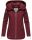 Navahoo Wekoo Damen Übergangs Jacke mit Kapuze B692 Bordeaux Muster Größe S - Gr. 36