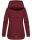 Navahoo Wekoo Damen Übergangs Jacke mit Kapuze B692 Bordeaux Muster Größe S - Gr. 36