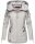 Navahoo Wekoo Damen Übergangs Jacke mit Kapuze B692 Hellgrau Muster Größe XS - Gr. 34
