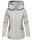Navahoo Wekoo Damen Übergangs Jacke mit Kapuze B692 Hellgrau Muster Größe XS - Gr. 34
