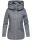 Navahoo Wekoo Damen Übergangs Jacke mit Kapuze B692 Dunkelgrau Muster Größe XS - Gr. 34