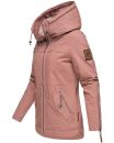 Navahoo Wekoo Damen Übergangs Jacke mit Kapuze B692 Rosa Muster Größe XS - Gr. 34