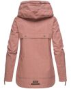 Navahoo Wekoo Damen Übergangs Jacke mit Kapuze B692 Rosa Muster Größe XS - Gr. 34