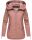Navahoo Wekoo Damen Übergangs Jacke mit Kapuze B692 Rosa Muster Größe XS - Gr. 34