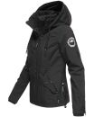 Marikoo Maliaa leichte Damen Übergangs Jacke mit Kapuze B694 Schwarz Größe XS - Gr. 34