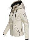 Marikoo Maliaa leichte Damen Übergangs Jacke mit Kapuze B694 Creme Größe XS - Gr. 34