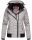 Marikoo Luyuu leichte Damen Übergangs Jacke mit Kapuze B695 Hellgrau Größe S - Gr. 36