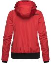 Marikoo Luyuu leichte Damen Übergangs Jacke mit Kapuze B695 Rot Größe XS - Gr. 34