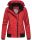 Marikoo Luyuu leichte Damen Übergangs Jacke mit Kapuze B695 Rot Größe XS - Gr. 34