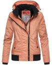 Marikoo Luyuu leichte Damen Übergangs Jacke mit Kapuze B695 Peach Größe XS - Gr. 34