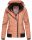 Marikoo Luyuu leichte Damen Übergangs Jacke mit Kapuze B695 Peach Größe XS - Gr. 34