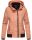 Marikoo Luyuu leichte Damen Übergangs Jacke mit Kapuze B695 Peach Größe XS - Gr. 34