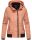 Marikoo Luyuu leichte Damen Übergangs Jacke mit Kapuze B695 Peach Größe S - Gr. 36