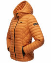 Marikoo Samtpfote leichte Damen Steppjacke B600 Cinnamon Größe XS - Gr. 34