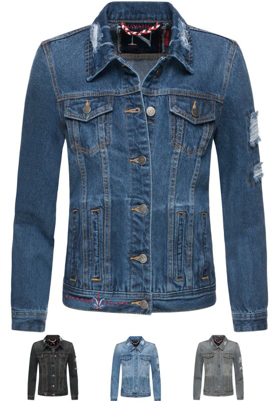 Navahoo Pamuyaa Damen Jeans Jacke B697