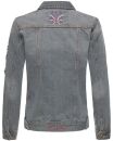 Navahoo Pamuyaa Damen Jeans Jacke B697 Grau Größe S - Gr. 36