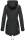 Marikoo Zimtzicke Damen Outdoor Softshell Jacke lang  B614 Schwarz Muster Größe S - Gr. 36