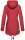 Marikoo Zimtzicke Damen Outdoor Softshell Jacke lang  B614 Rot Muster Größe M - Gr. 38