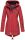 Marikoo Zimtzicke Damen Outdoor Softshell Jacke lang  B614 Rot Muster Größe L - Gr. 40