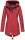 Marikoo Zimtzicke Damen Outdoor Softshell Jacke lang  B614 Rot Muster Größe XL - Gr. 42