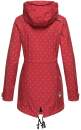 Marikoo Zimtzicke Damen Outdoor Softshell Jacke lang  B614 Rot Muster Größe XXXL - Gr. 46