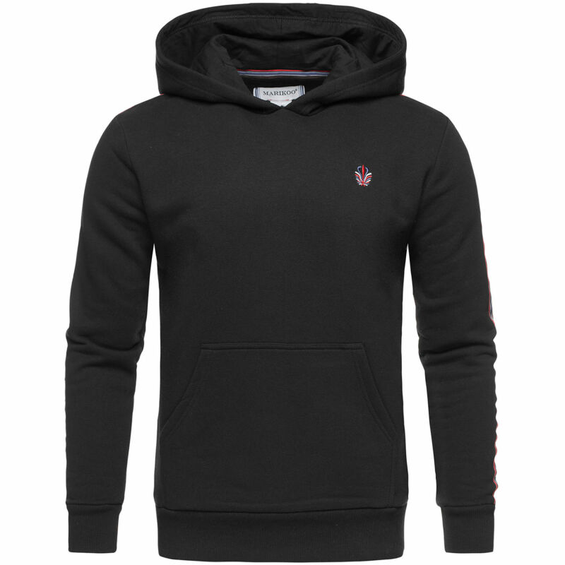 Marikoo Ryoo Herren Hoodie B568 Schwarz Größe M - Gr. M