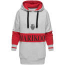 Marikoo Ankoo Damen Oversize Sweatshirt in Lang warm B573 Grau Größe L - Gr. 40