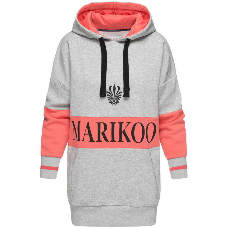 Marikoo Ankoo Damen Oversize Sweatshirt in Lang warm B573 Coral Größe XL - Gr. 42