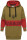 Marikoo Ankoo Damen Oversize Sweatshirt in Lang warm B573 Olive Größe L - Gr. 40