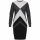 Marikoo Shokoo langer Damen Pullover B574 Anthrazit - Grau - Schwarz Größe L - Gr. 40