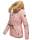 Navahoo Pearl Damen Winter Jacke mit Kunstfell B643 Rosa Größe XS - Gr. 34