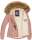 Navahoo Pearl Damen Winter Jacke mit Kunstfell B643 Rosa Größe S - Gr. 36