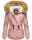 Navahoo Pearl Damen Winter Jacke mit Kunstfell B643 Rosa Größe M - Gr. 38