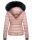 Navahoo warme Damen Winterjacke Kurzjacke gefüttert B301 Rosa Größe L - Gr. 40