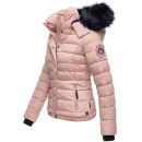Navahoo warme Damen Winterjacke Kurzjacke gefüttert B301 Rosa Größe XXL - Gr. 44