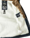 Navahoo Diamond warme Damen Winter Jacke lang mit Teddyfell B648 Navy Größe M - Gr. 38