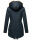 Navahoo Diamond warme Damen Winter Jacke lang mit Teddyfell B648 Navy Größe M - Gr. 38