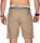 Indicode Herren Chino Shorts kurze Hose inkl. Gürtel B499 Greige-Größe L - Gr. L