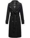 Navahoo Arnaa warmer Damen Mantel Trenchcoat B801 Schwarz Größe M - Gr. 38
