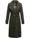 Navahoo Arnaa warmer Damen Mantel Trenchcoat B801 Dunkelgrün Größe XS - Gr. 34