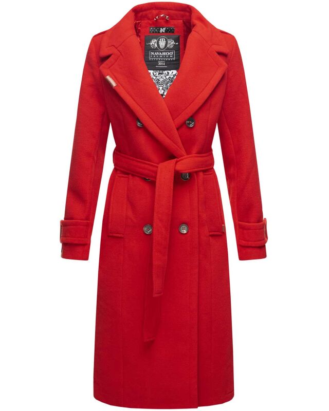 Navahoo Arnaa warmer Damen Mantel Trenchcoat B801 Rot Größe L - Gr. 40