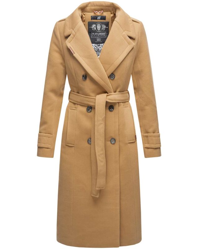 Navahoo Arnaa warmer Damen Mantel Trenchcoat B801 Camel Größe XL - Gr. 42