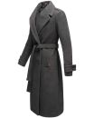 Navahoo Arnaa warmer Damen Mantel Trenchcoat B801 Anthrazit Größe L - Gr. 40