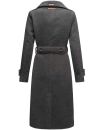Navahoo Arnaa warmer Damen Mantel Trenchcoat B801 Anthrazit Größe L - Gr. 40