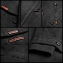 Navahoo Arnaa warmer Damen Mantel Trenchcoat B801 Anthrazit Größe L - Gr. 40